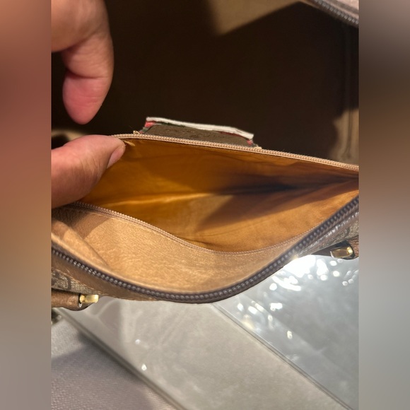 Authentic Gucci Boston Satchel Bag Brown Monogram Coated Canvas - Picture 10 of 16